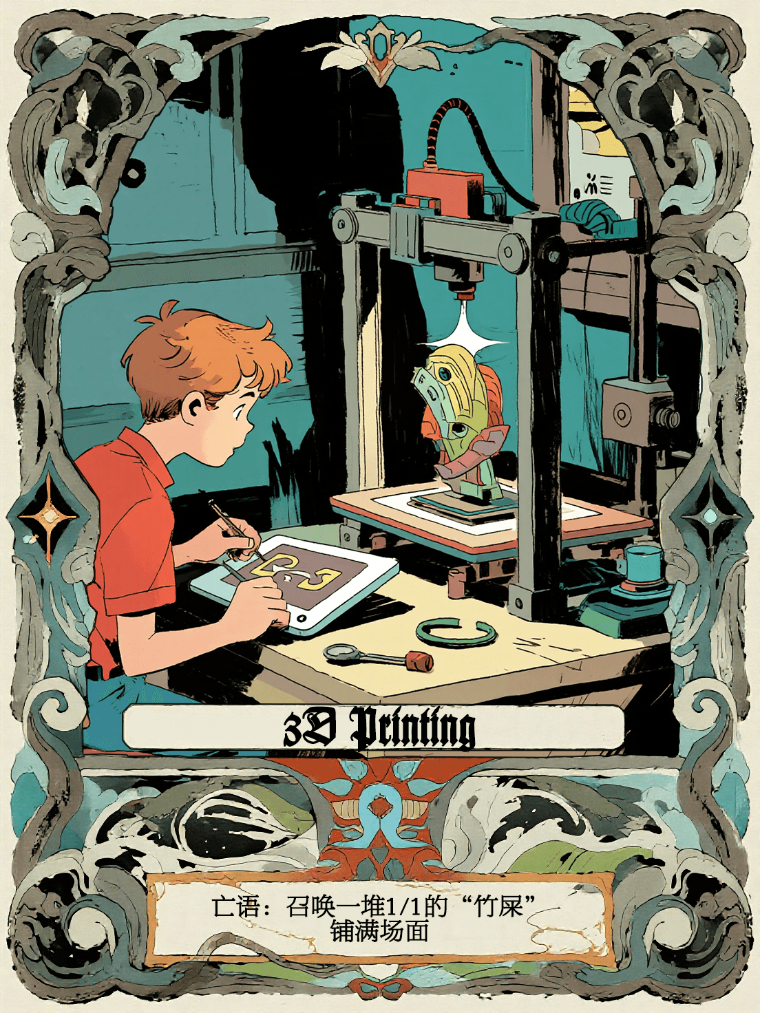 3D 打印 · THE MAKER 漫画卡牌