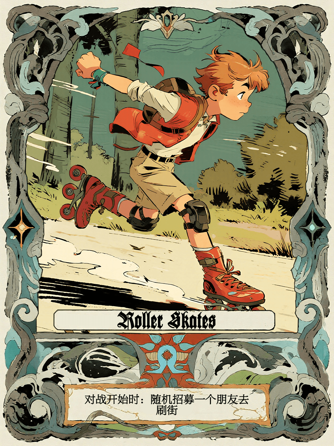 轮滑 · THE SKATER 漫画卡牌